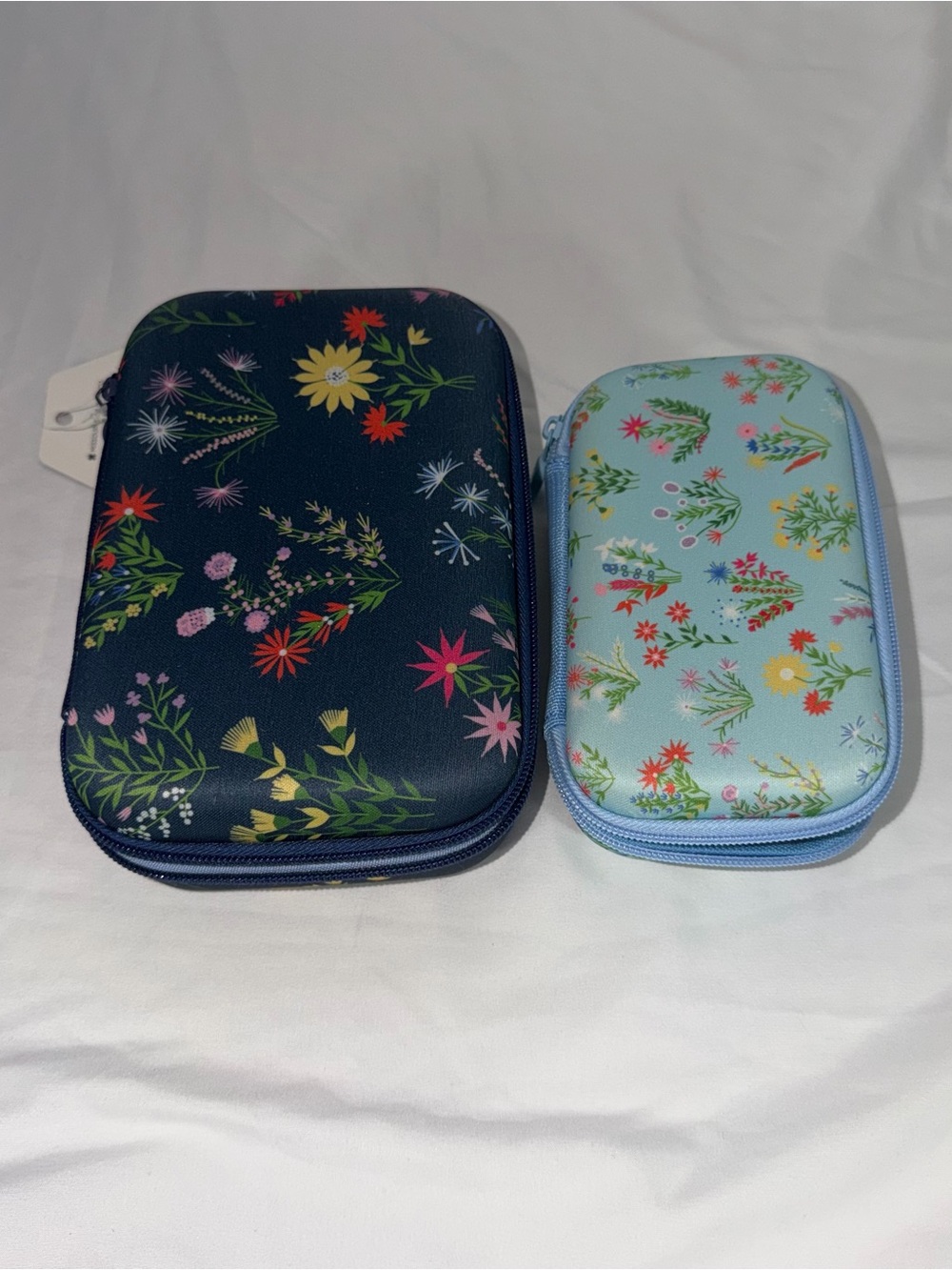 NWT Missouri Star Ingrid's Wildflowers Nesting Zipper Cases (2pk)